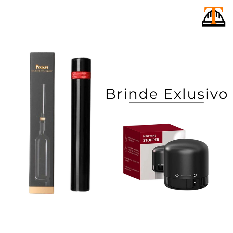 Abridor de Vinho Air Pump Express - Compre 1 Leve 2
