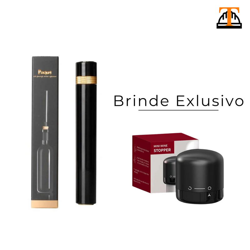 Abridor de Vinho Air Pump Express - Compre 1 Leve 2